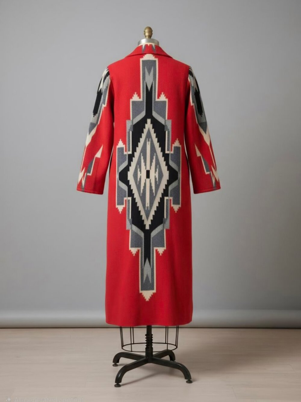 Vintage Chimayo Ortega's Weaving Long Coat - Picture 1 of 16
